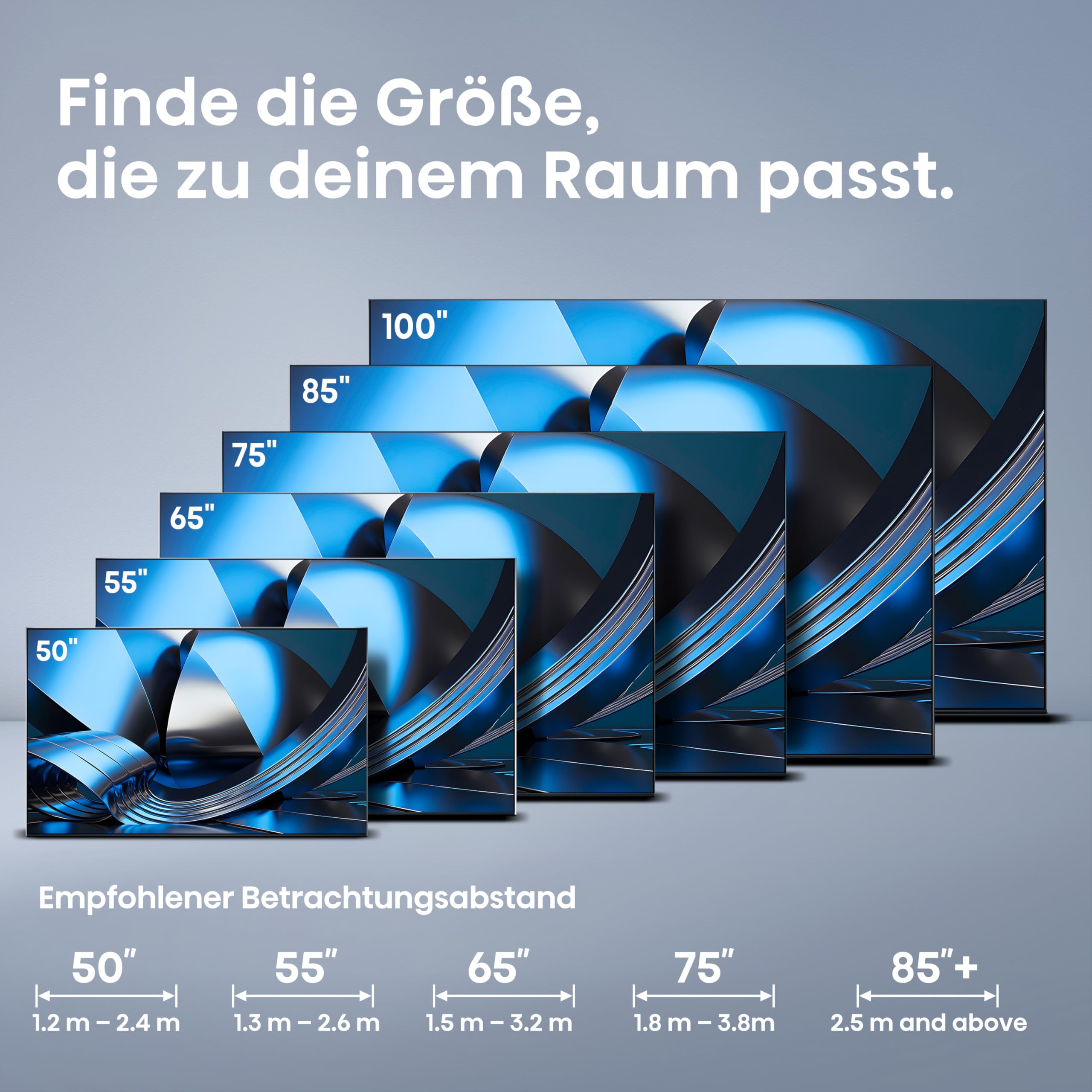 Hisense 55U7DSE Fernseher 55 Zoll, 4K UHD, Hi-QLED Mini LED, Smart TV, 144Hz, Hi-View AI Engine, IMAX Enhanced, AI Lichtsensor, Dolby Vision.Atmos, Tuned by DeVialet, FreeSync Premium Pro [2026]