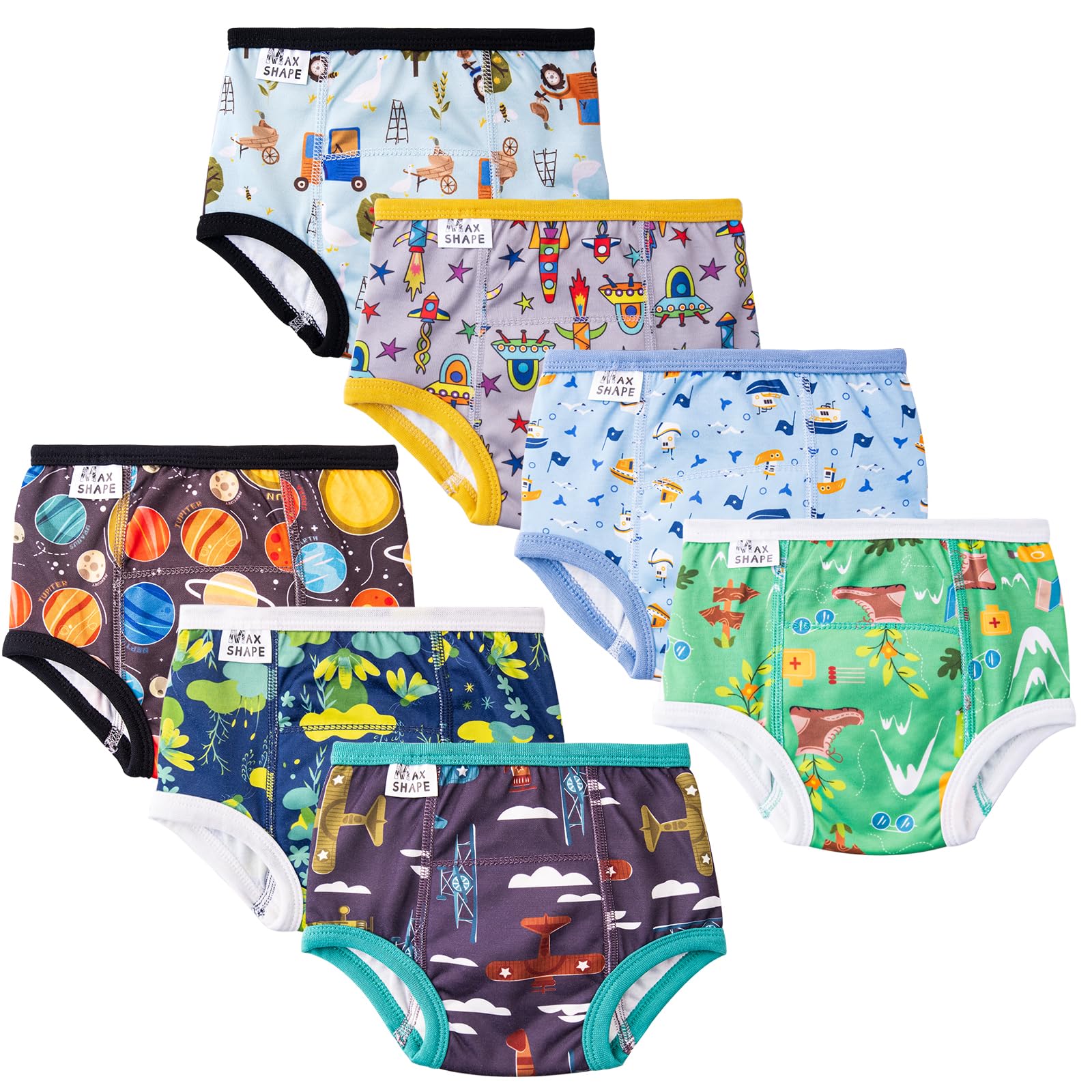 Culotte Apprentissage Propreté Garcon, Culotte d Apprentissage Enfant, Paquet de 7, Culotte d'apprentissage de la propreté pour bébé