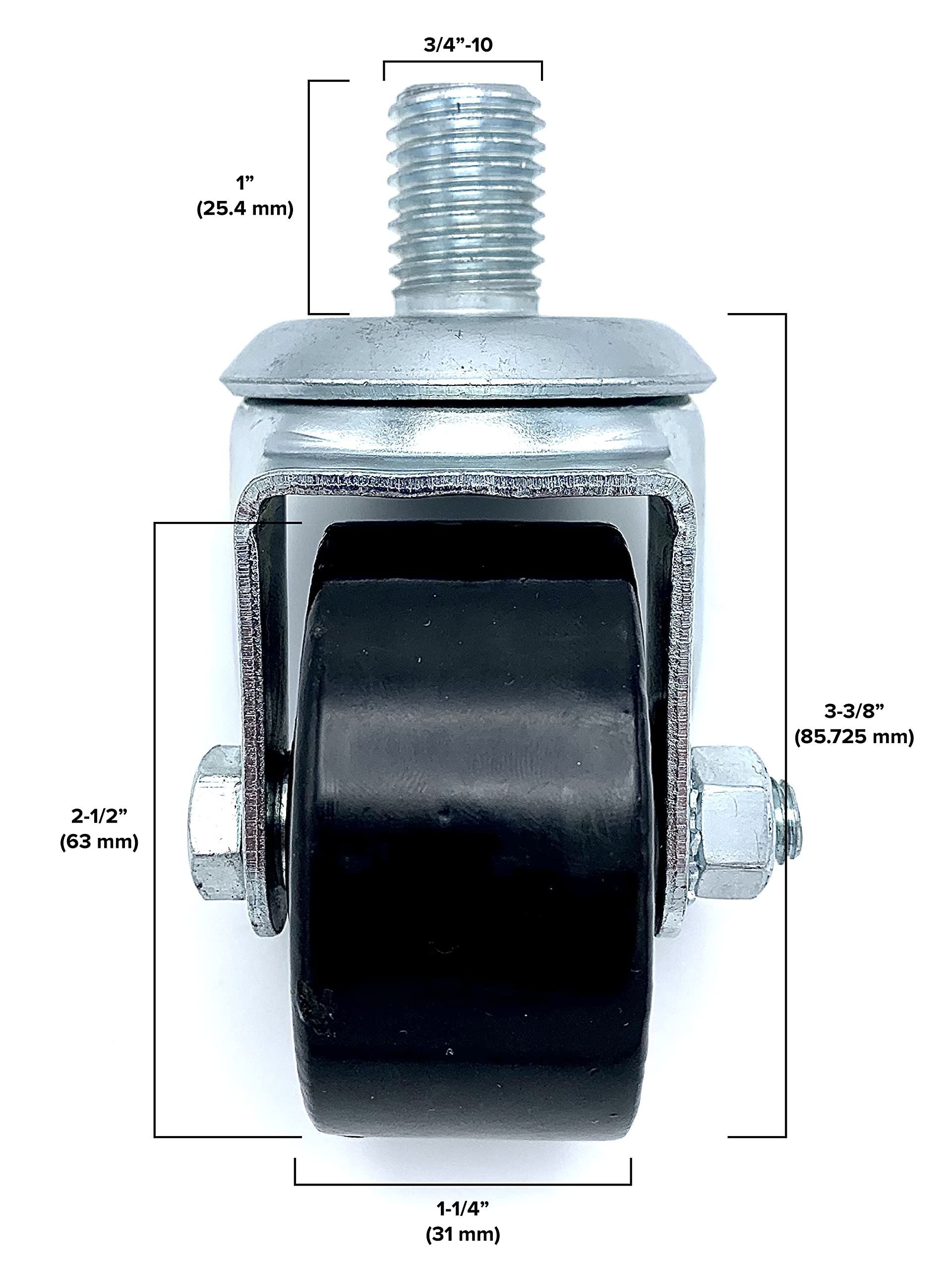 ②ホイール Amazon.com: Floor Jack Caster (1 Piece - Black Wheel) for Lincoln