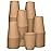 GUSTO [12 oz. - 100 Count Kraft Disposable Paper Cups, Hot Coffee Cups Brown Unbleached - Eco-Friendly Cups (Formerly Comfy Package)