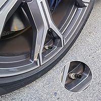 Vista 4 de SINGARO 12 tapas de vástago de válvula de neumático, accesorios exteriores de automóvil, cubierta de válvula de aleación de aluminio universal