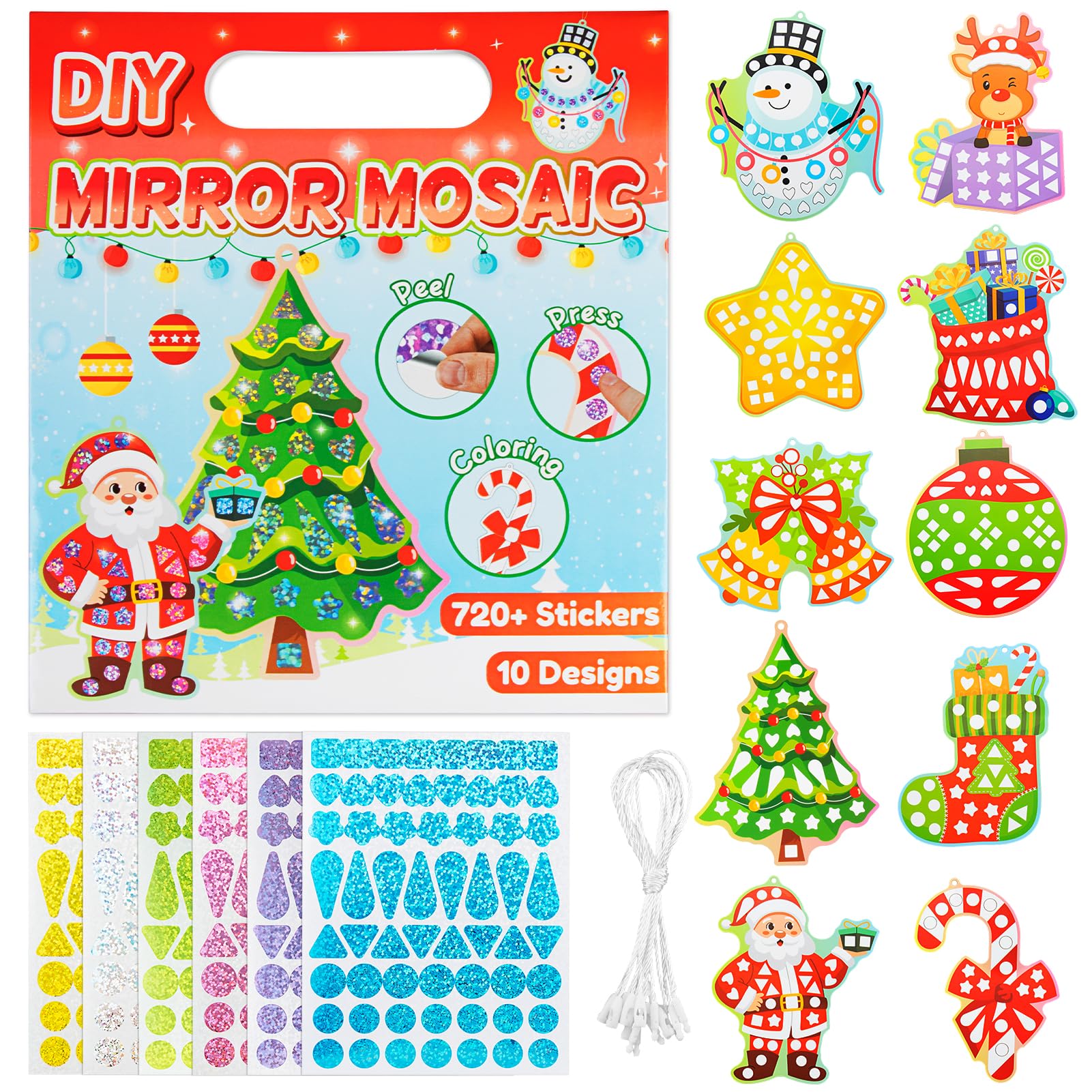 Baker Ross FX892 Kit Per La Creazione Di Biglietti Di Natale - 1 - Foto 7