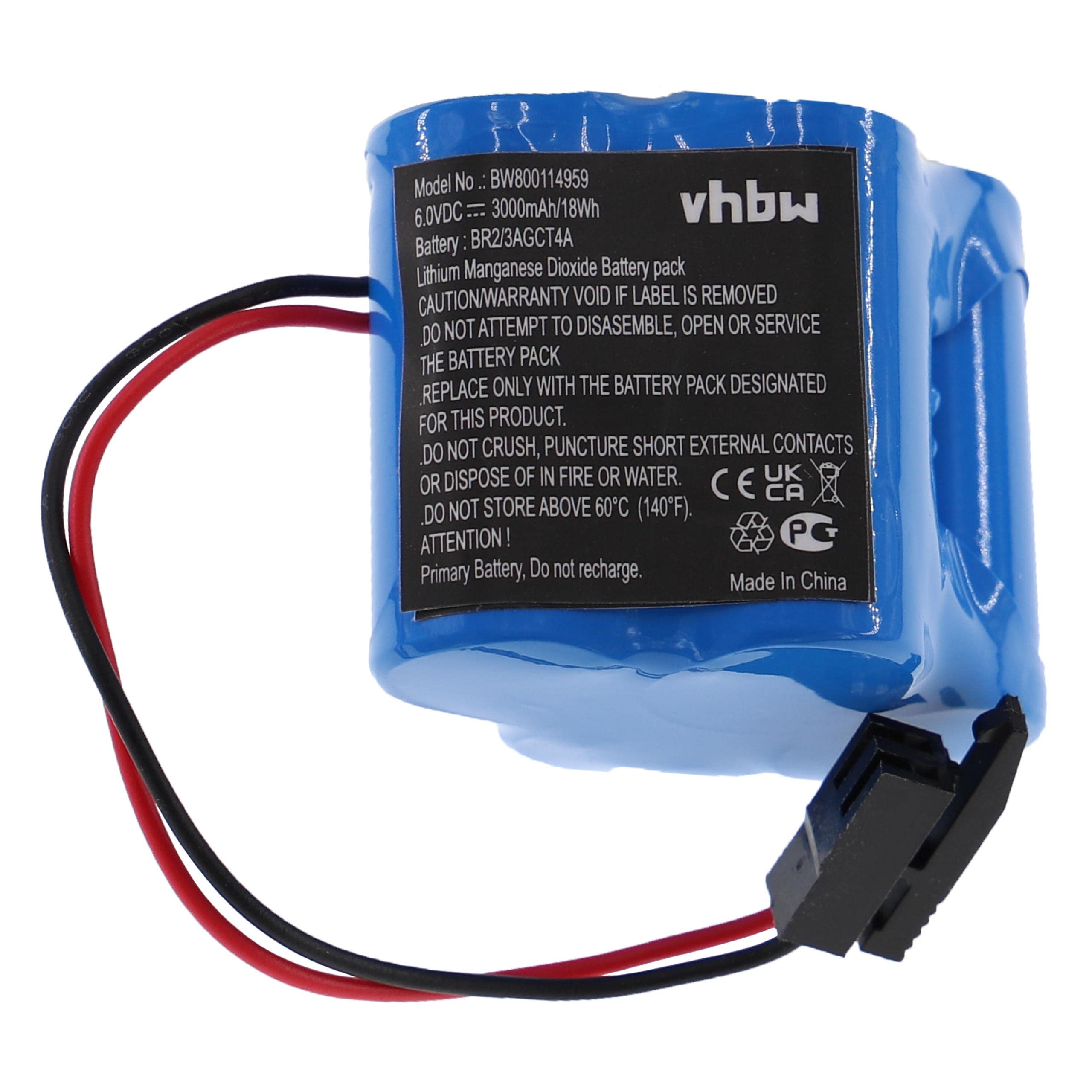 vhbwReplacement Battery compatible with GE Fanuc Robotics 18-T Industrial Controller (3000mAh, 6V, Li-MnO2)