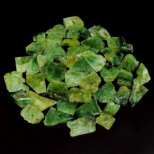 Miniatura 82 de Natural Yaxaite Raw Slice Gemstone- Healing Crystals for DIY Jewelry Making -Loose Natural Cabochon -Perfect for Crafting Unique Jewelry Designs