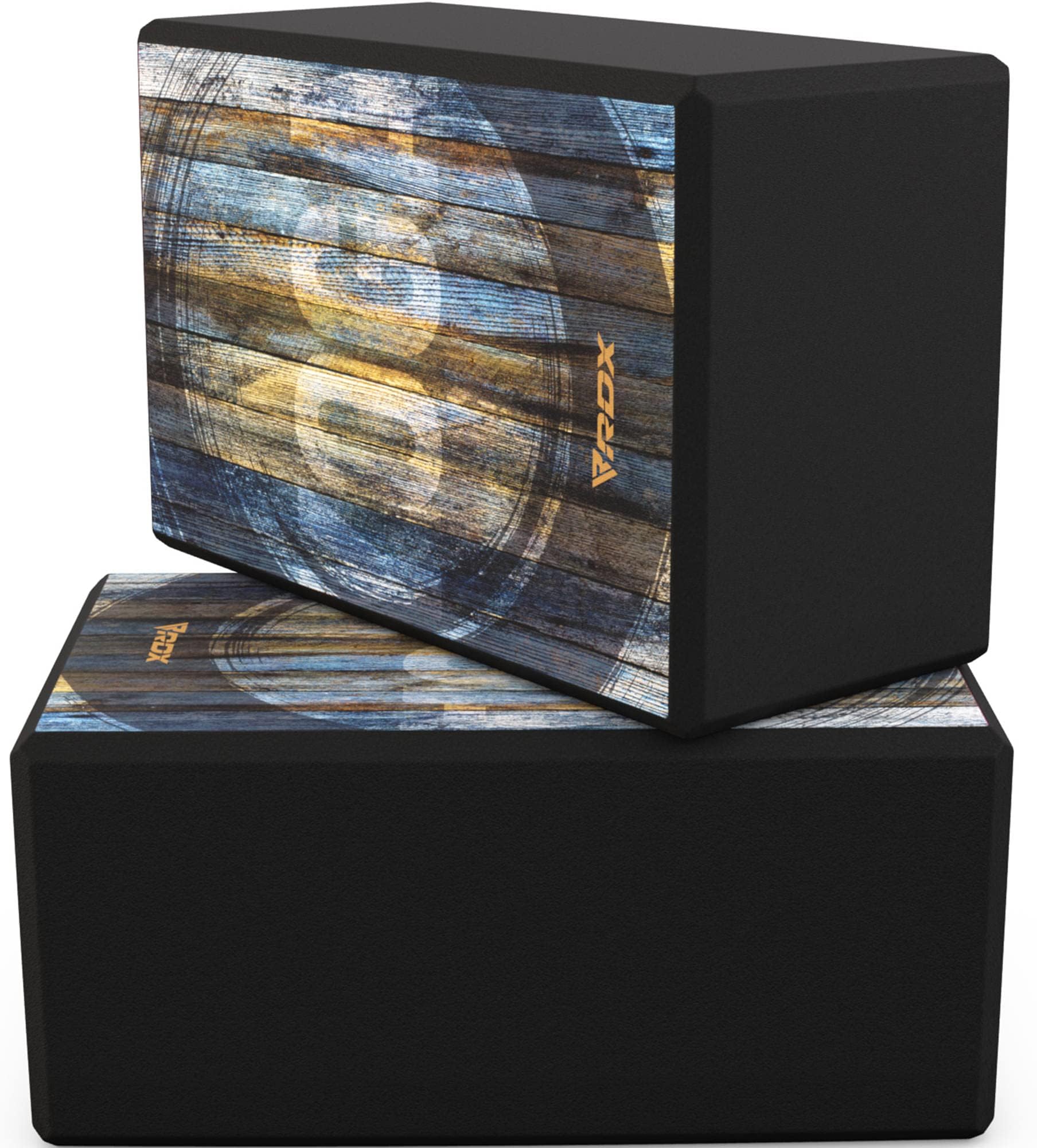 RDX Yoga Block Set, High-Density Eva Foam, Non-Slip Brick for Pilates Flexibility Body Balance, Easy Grip Surface for Stability Strength Training