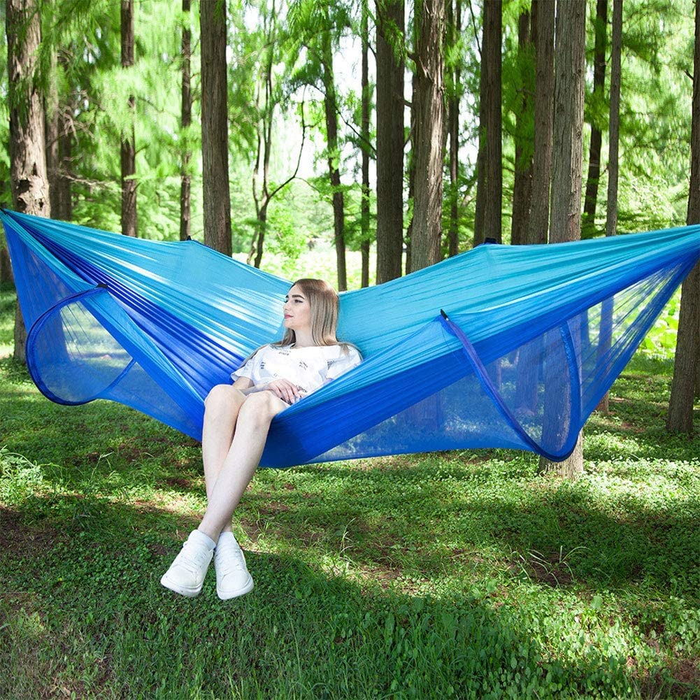 Hamac de Camping en Nylon Parachute avec Filet