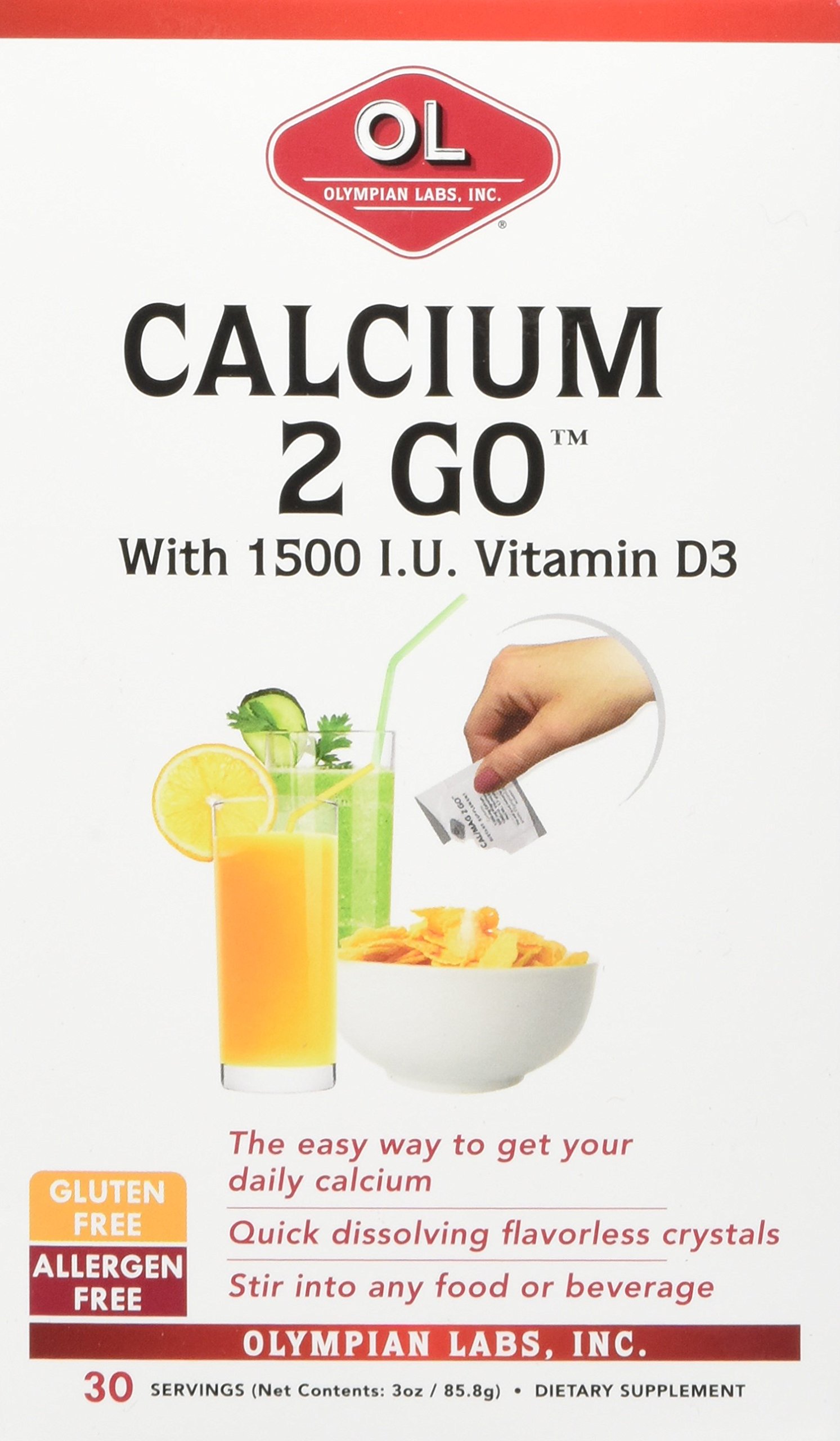 Olympian Lab S Calcium 2 Go 30 Packs 30 PK