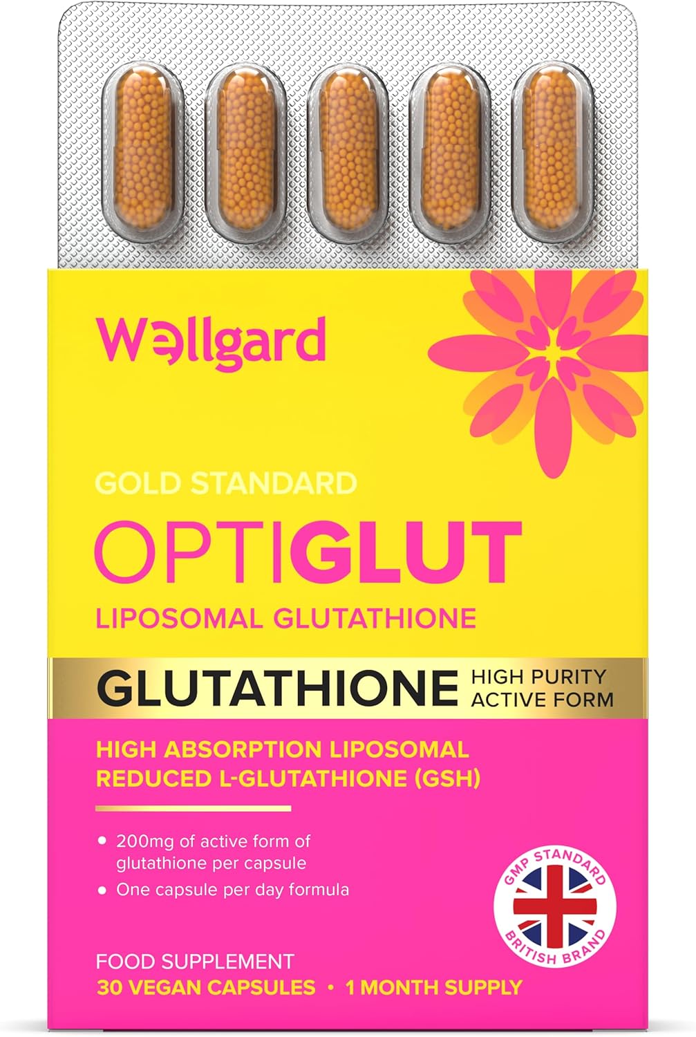 Liposomal Glutathione 200mg, Wellgard Optiglut - Iraq
