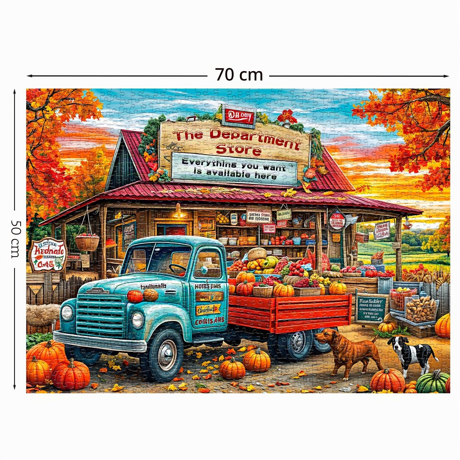 Grandi Magazzini Puzzle per Adulti 1000 Pezzi, Puzzle per Adulti 1000 Pezzi, Giocattoli di Gioco Impegnativi, Puzzle Impossibile, Puzzle Decorazione Famiglia