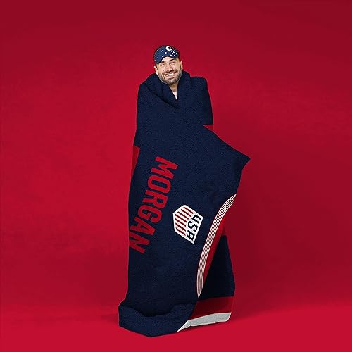 Miniatura 5 de Sleep Squad US - Manta de felpa Raschel de fútbol americano para mujer, 60 x 80 pulgadas, una manta de jersey de la MLS