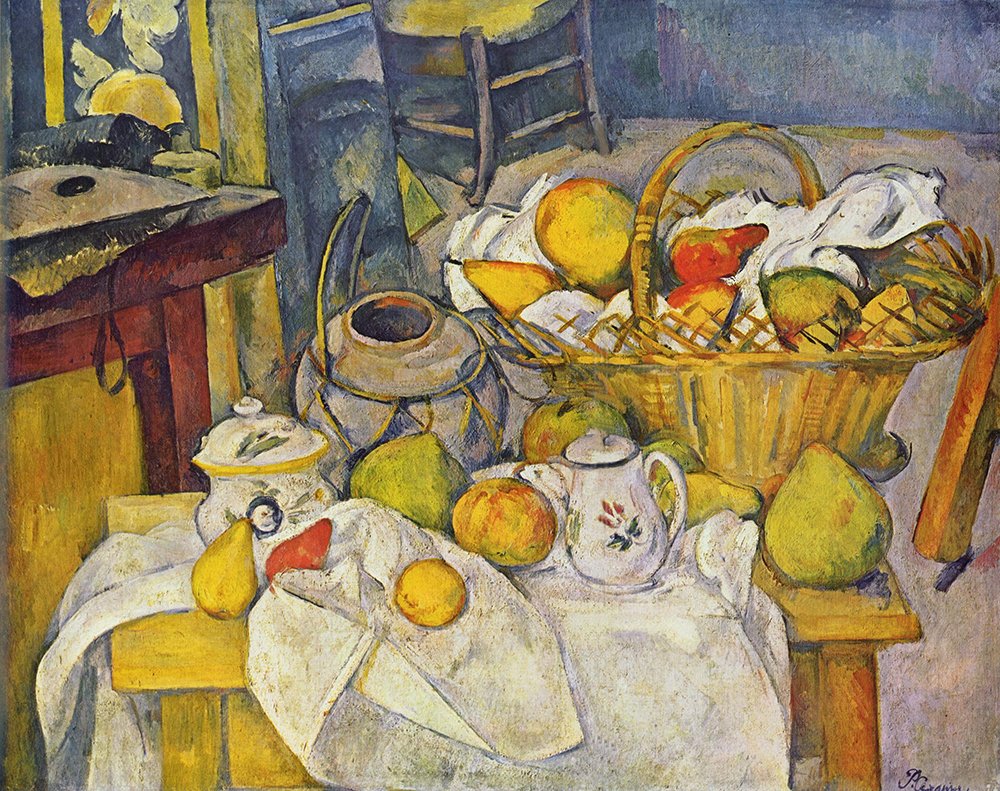 Paul Cézanne Still Life Full Room affiche encadrée Extra Large mat