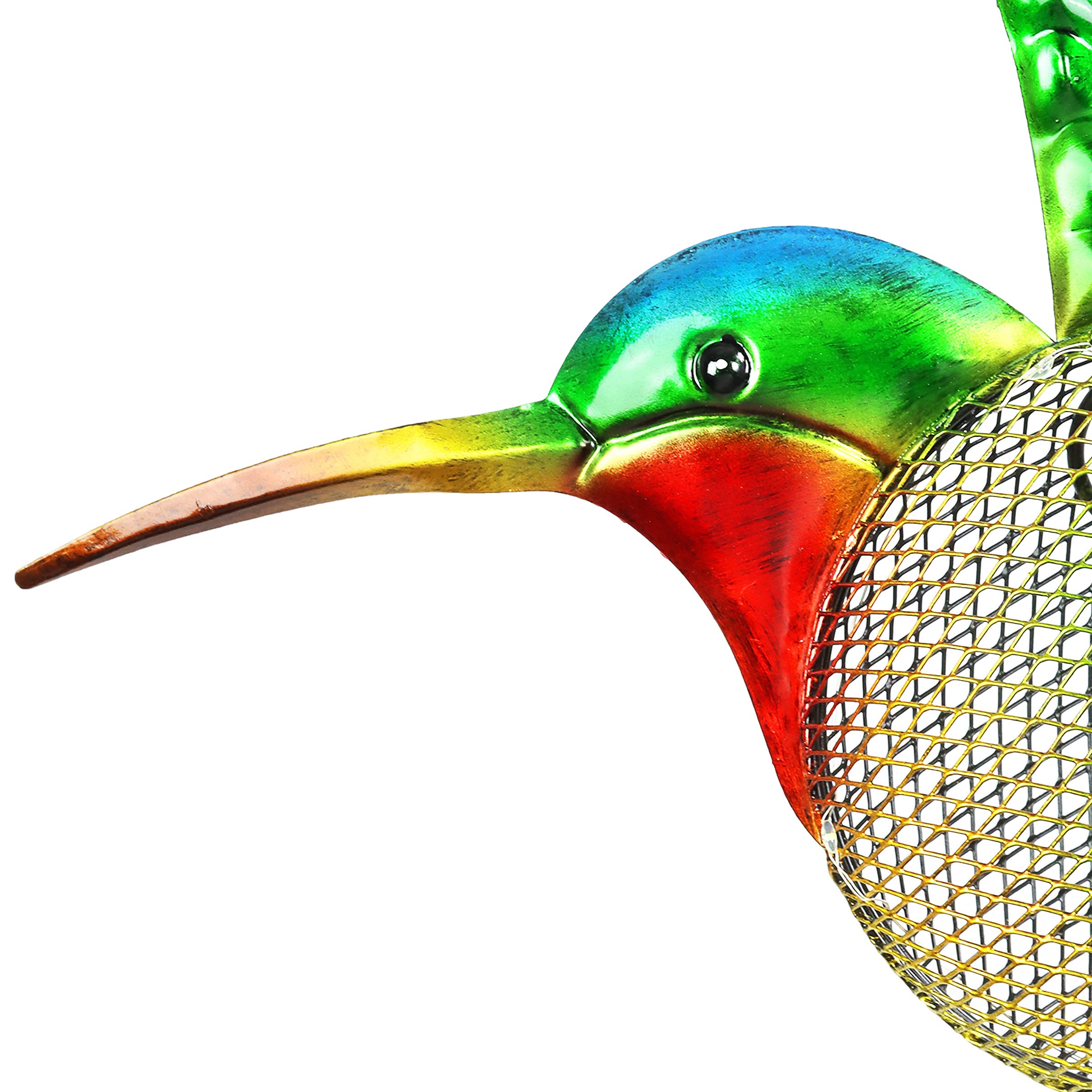 Mangeoire Solaire Pour Oiseaux D'extérieur, Décoration De Jardin Lumineuse Lumiere Chaude Sans Decoration Oiseau Blanc 95005830