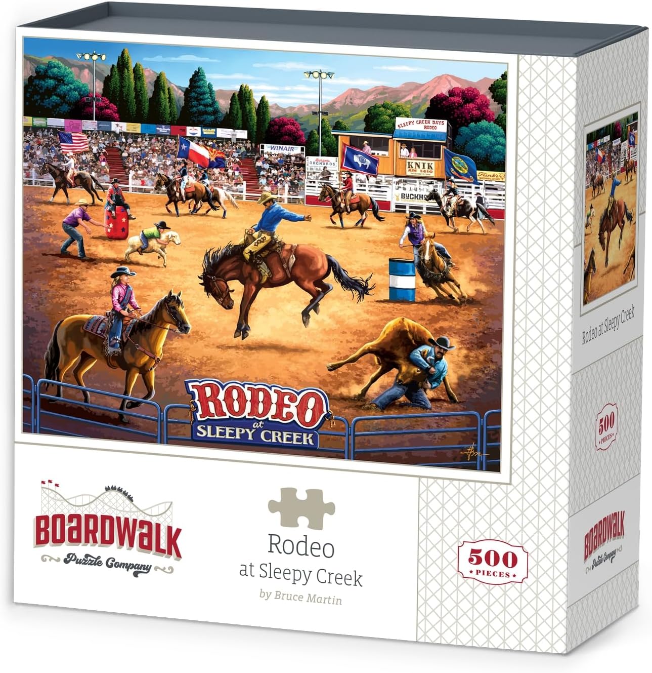 Rodeo at Sleepy Creek by Boardwalk - 500 Piece Jigsaw Puzzle for Adults, Made in USA