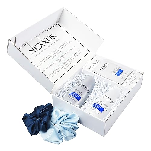 Miniatura 4 de Nexxus Therappe Humectress Protein Fusion Champú, acondicionador, mascarilla capilar y coleteros para cabello seco Set de regalo de belleza