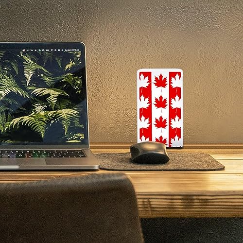 Miniatura 7 de Lámpara de mesa de noche de hoja de arce canadiense portátil pequeña lámpara de noche para sala de estar decoración de dormitorio tamaño único