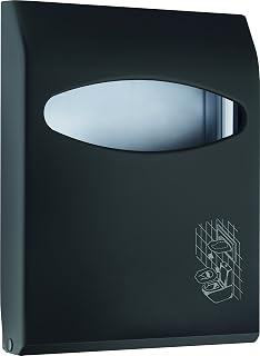 La mer plast - Dispensador para Papel higiénico (Mini línea), Color Negro