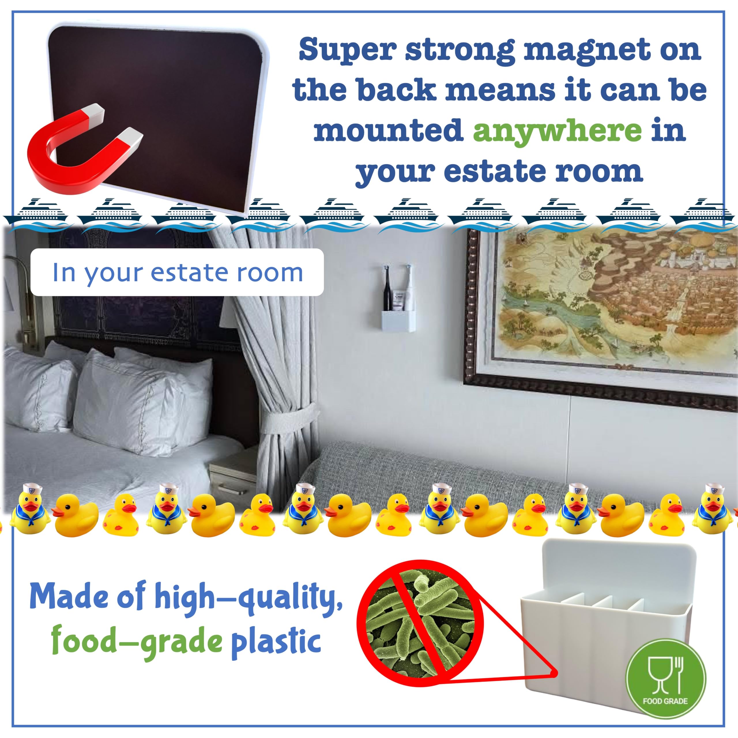 Cruise Ship Essentials Magnetic Toothbrush Holder Cruise Essentials 2025.Caribbean Cruise Must Haves. Alaskan Cruise Must Haves. Cruise Ship Essentials 2025, Caribbean Royal