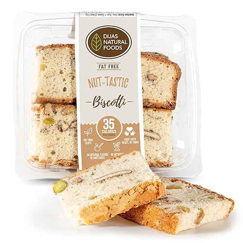 Miniatura 15 de DIJAS Natural Food s, Galleta de biscotti sin grasa, ingredientes naturales sin conservantes, delicioso aperitivo bajo en calorías (5 onzas) (anís