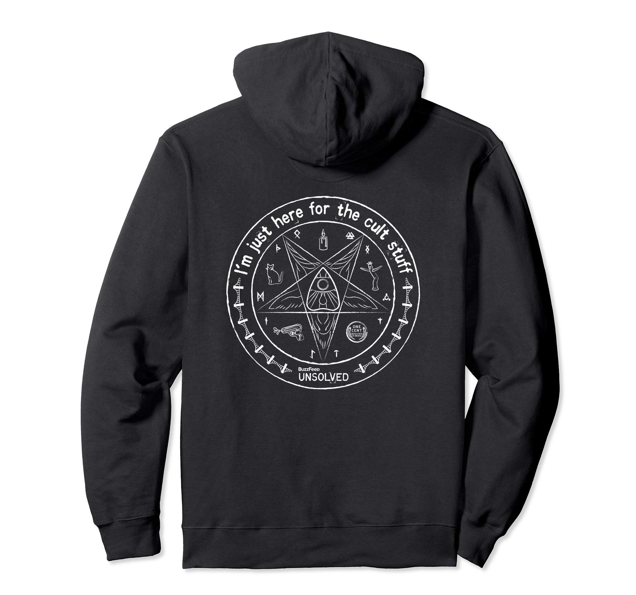 BuzzFeed UnsolvedCult Stuff Hooded Sweatshirt Pullover Hoodie