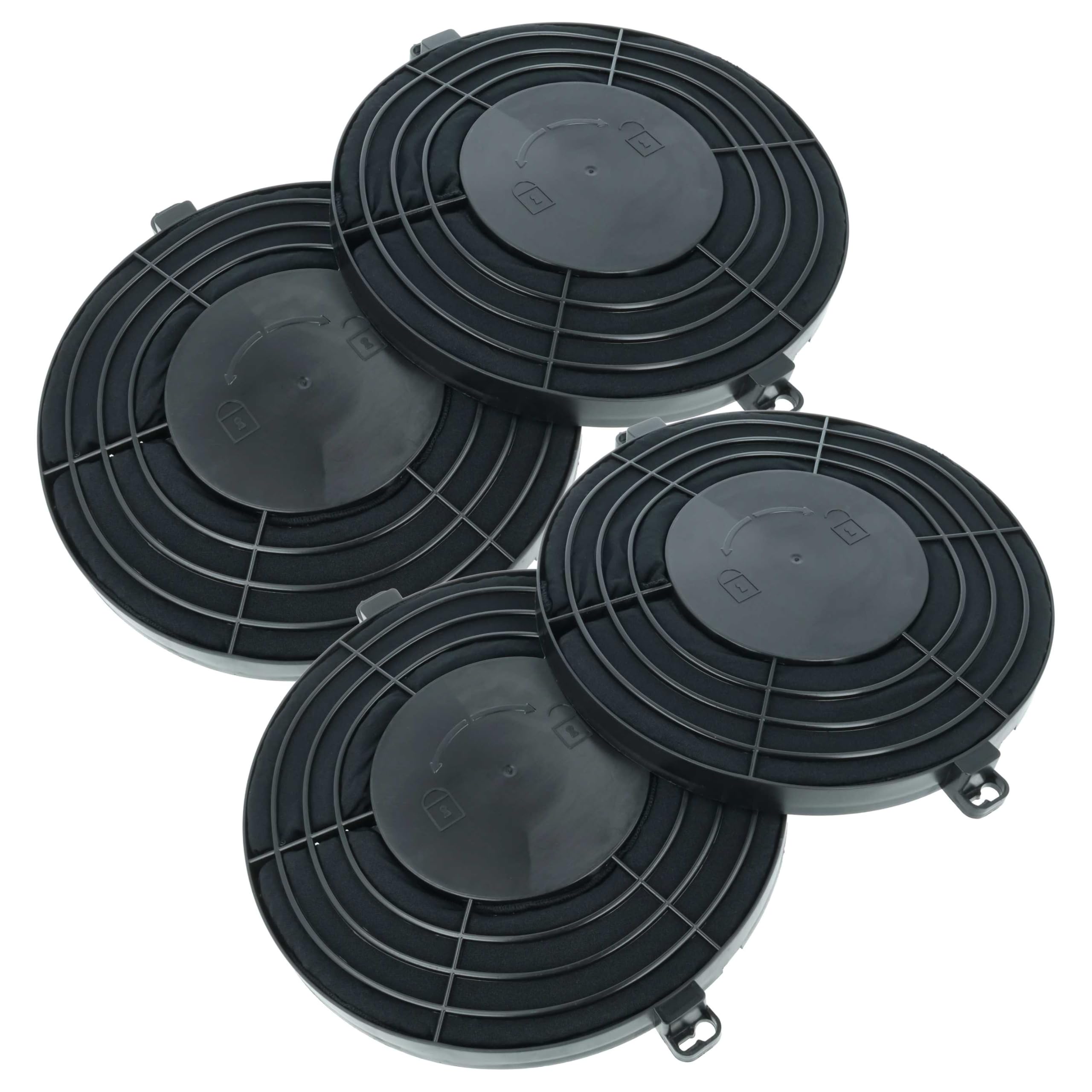vhbw 4x filtro de carbón activado compatible con Ikea Lagan 203.889.67