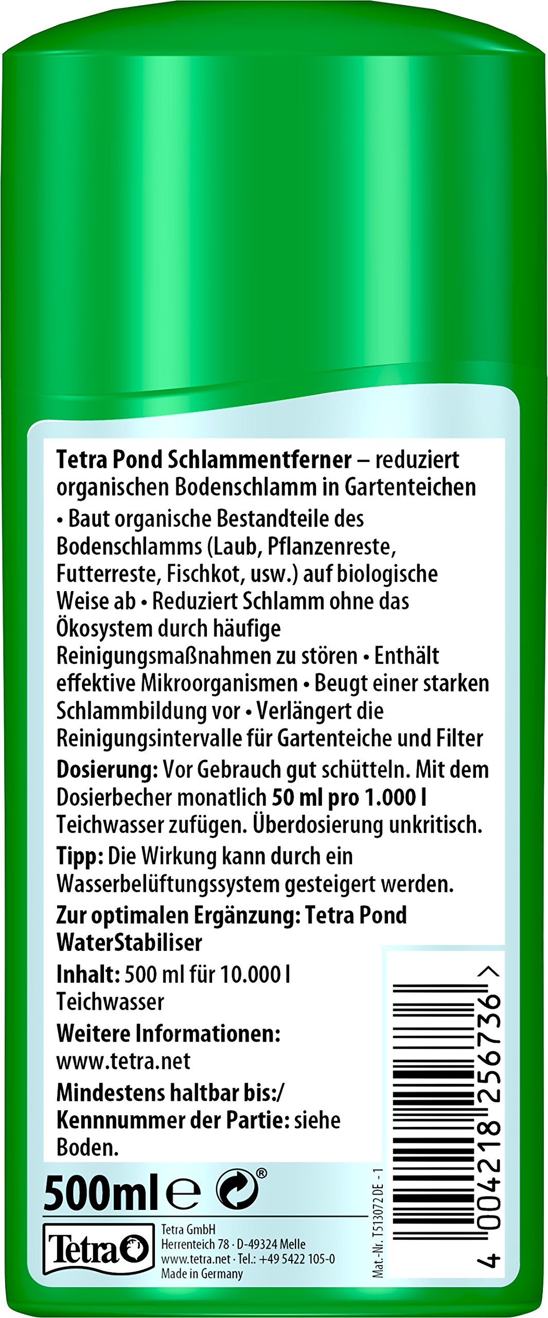 Tetra Pond Rimozione Fango - Soluzione Biologica Per Laghetti Da Giardino, Flacone 500 Ml - Foto 6