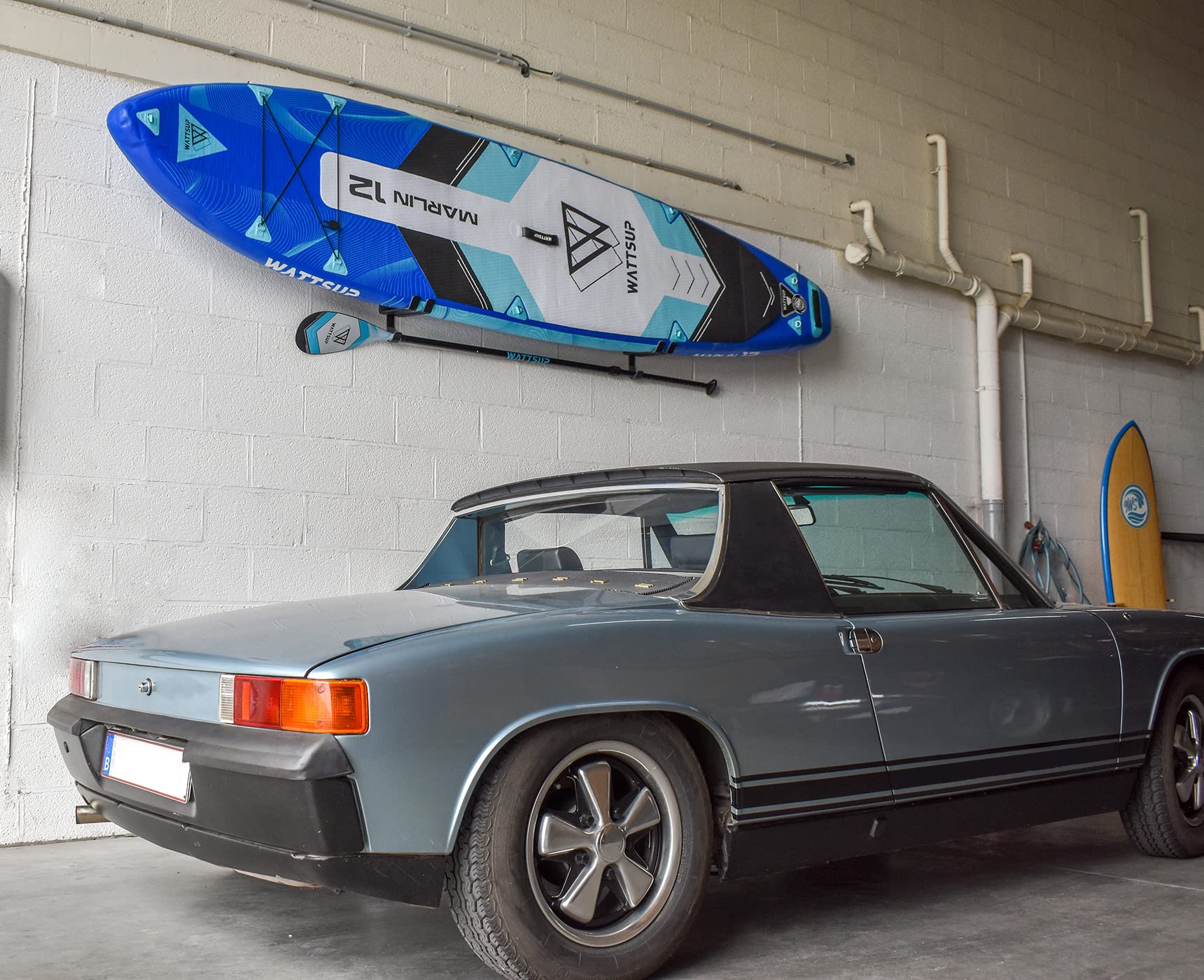 Support planche de SURF ou SUP avec rangement rame