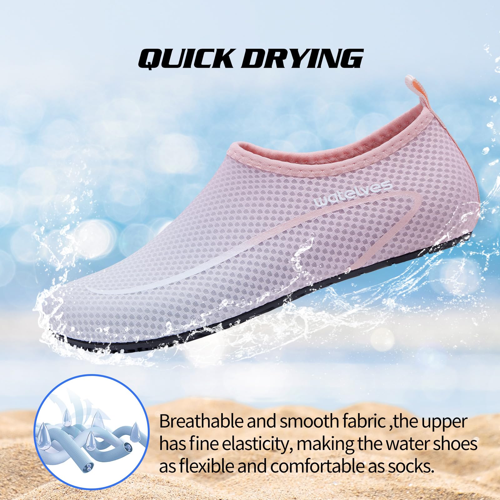 WateLves Zapatos AcuáTicos Zapatos AcuáTicos Neutros Secos Antideslizantes Snorkel De Surf Zapatos Descalzos Zapatos De Piscina Zapatos De Playa Zapatos De Agua