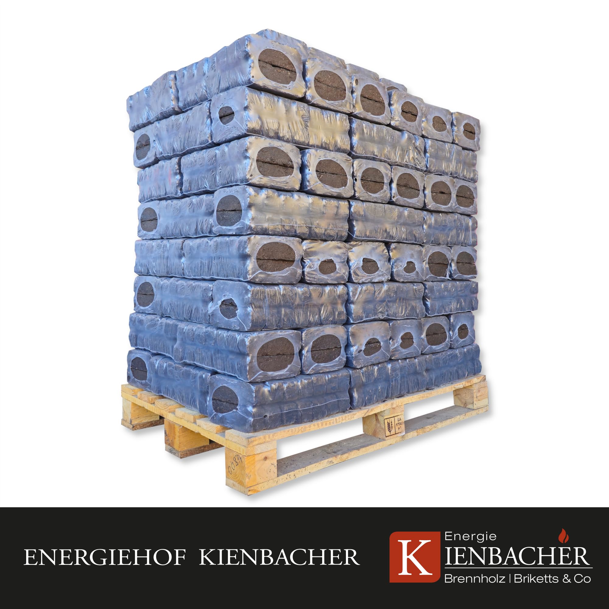 Torfbriketts 1000kg Biokohle Braunkohle Union Gluthalter Kamin Ofen Brenn Holz Heiz Kohle Rekord Briketts | Energie Kienbacher