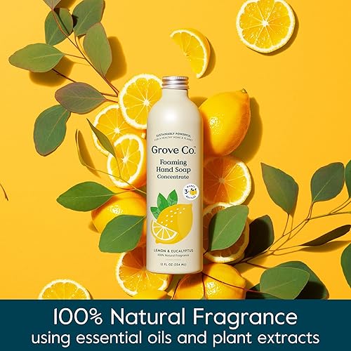 Miniatura 2 de Grove Co. Recambios de jabón de manos espumoso hidratante (2 x 12 onzas), lavado de manos hidratante, sin plástico ni parabenos, libre de crueldad,