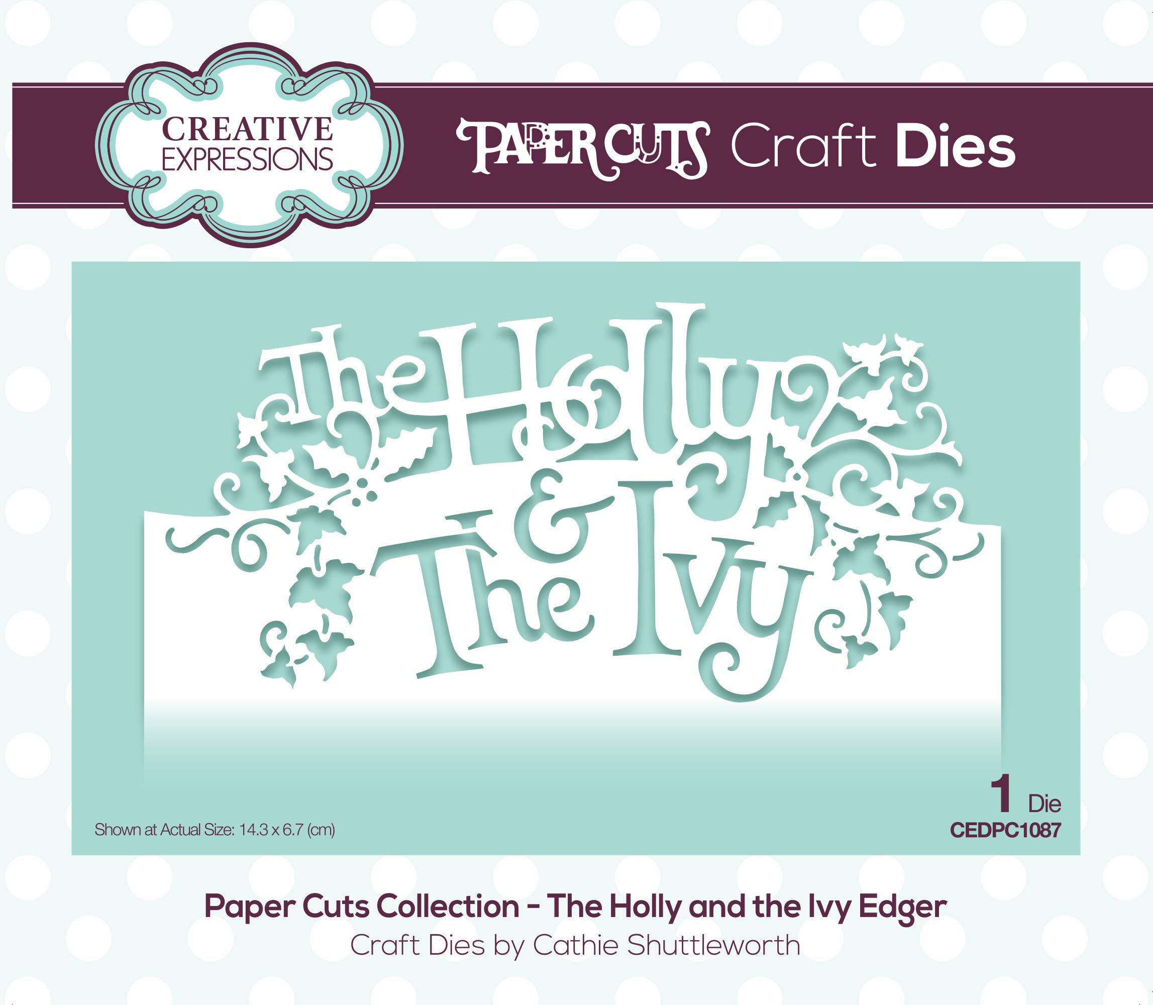 Paper Cuts The Holly and the Ivy Edger Craft Die