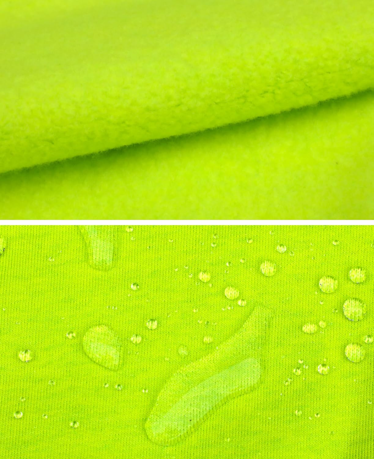 BOCOMAL FR Hoodies High Visibility Cotton Fleece Hi-vis Mid-Weight Flame Resistant Reflective Hooded Sweatshirts - Image 7