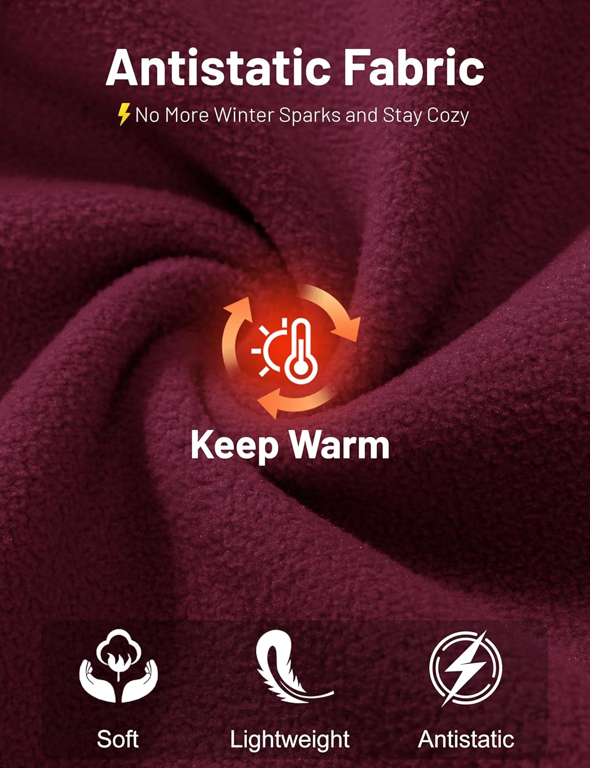 MAGCOMSEN Women's Fleece Vest Outerwear Sleeveless Lightweight Zip Jacket Warm Soft Hiking Running Vest Zipper Pockets - Image 4