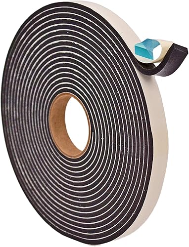 WOD Seal - Cinta de espuma de 316 pulgadas de alto x 1 pulgada de ancho, celda cerrada de una sola cara, fabricado en Estados Unidos,