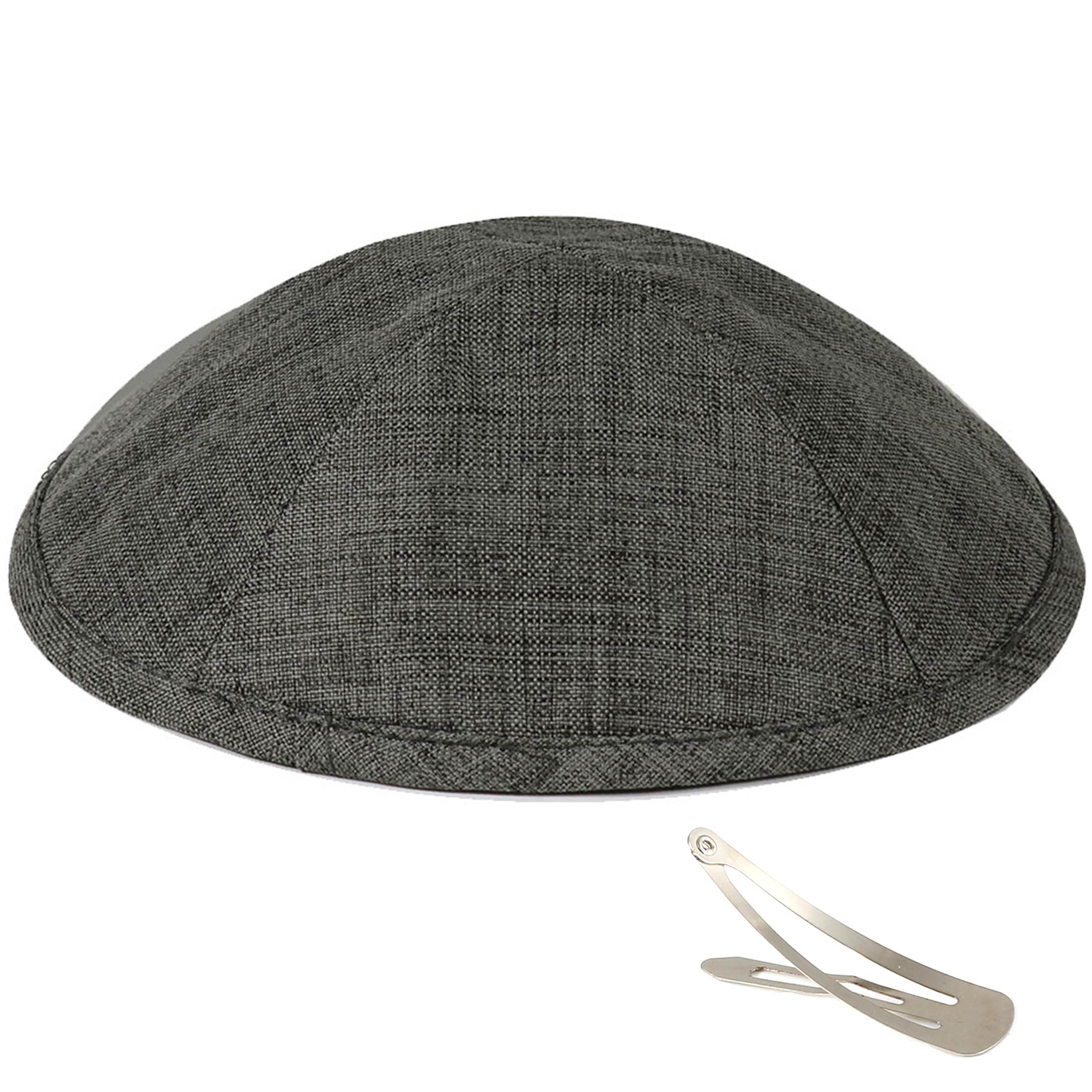 Zion Judaica LtdZion Judaica Deluxe Linen Kippah Kids Yamakas Mens Ceremony Yarmulkes W/Clips