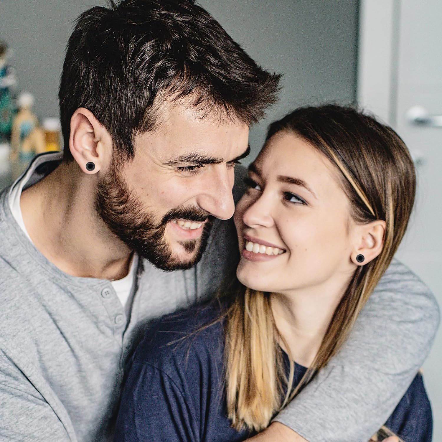 Black Onyx Earrings 925 Sterling Silver Celtic Viking Earrings Zircon Stud Earrings Hypoallergenic Punk Gothic Jewelry Gifts for Women Men - Image 4