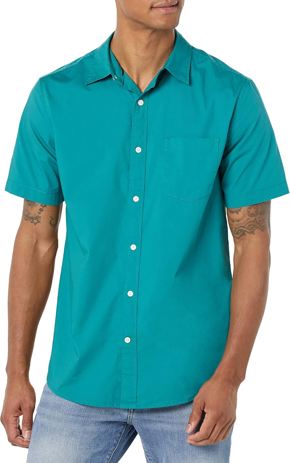 Amazon Essentials Short Sleeve Shirt for Men, Available in Big & Tall - Image 4