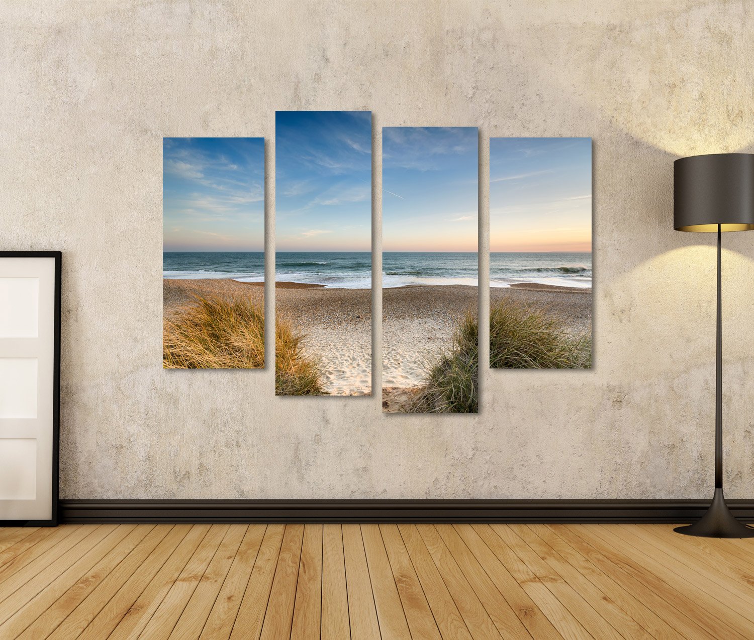 Cuadro sobre lienzo Playa Mar Arena Mar del Norte Póster Imagen sobre lienzo Cuadros de pared