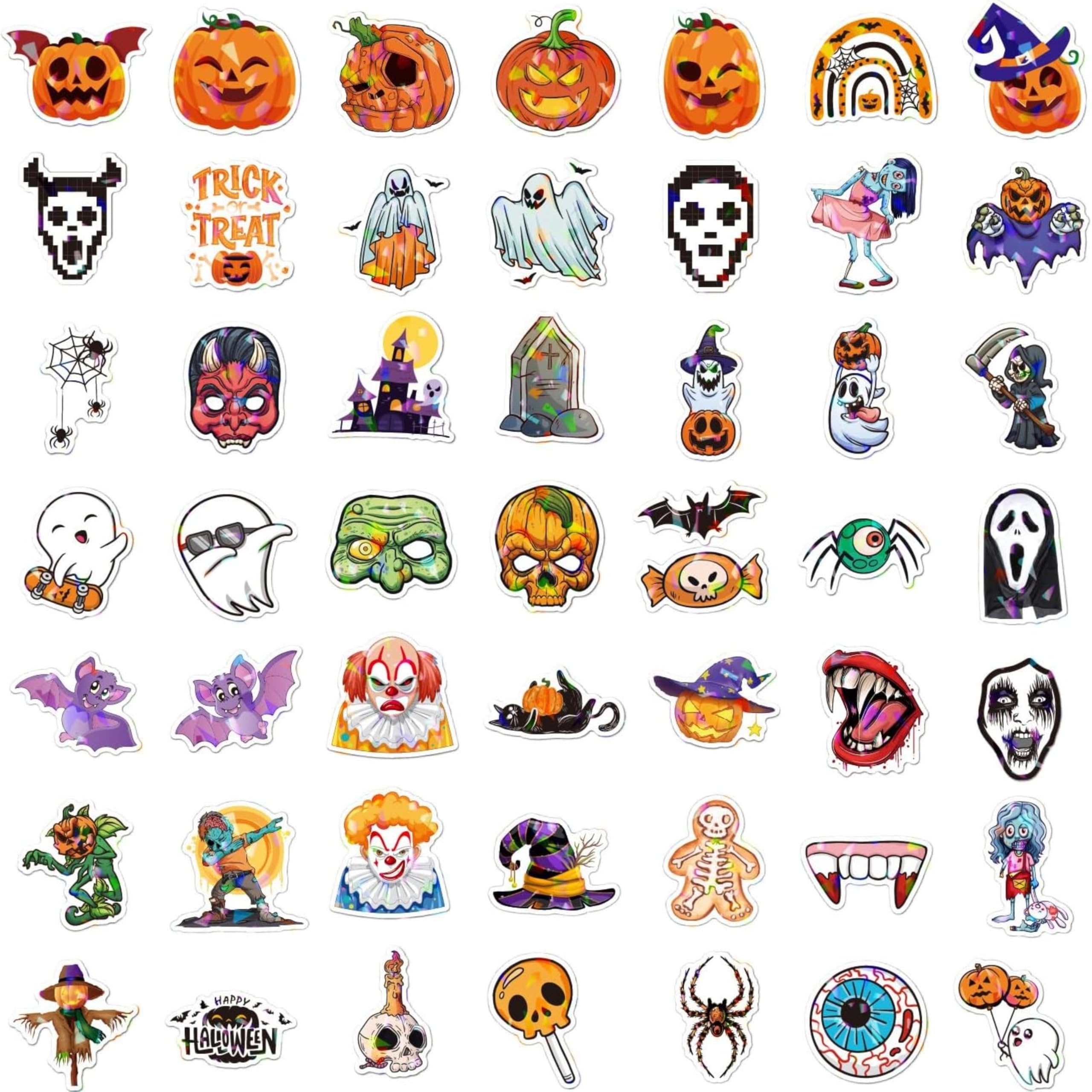 Masper Halloween Stickers, 100 Unique Happy Halloween Stickers - Image 3