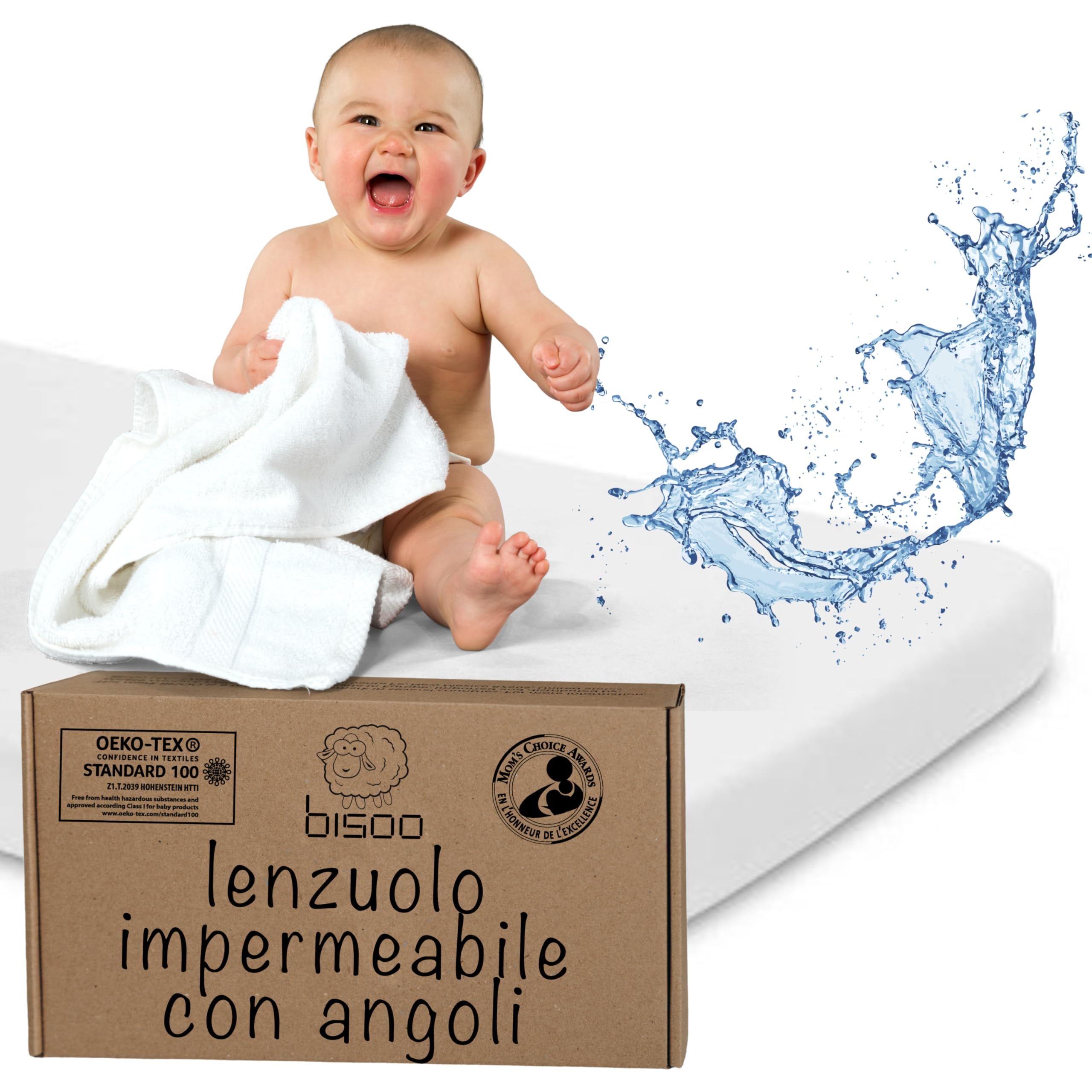 Plushii Lenzuola Con Angoli Per Culla 60x120 Cm: 3 Pezzi, Microfibra Arcobaleno, Oeko-TEX, Elastici 360°