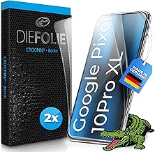Crocfol DIEFOLIE für Google Pixel 10 Pro XL vom Testsieger [2 St.] - selbstheilende Premium 5D Langzeit-Premium-Schutzfolie Made in Germany (Casefit)