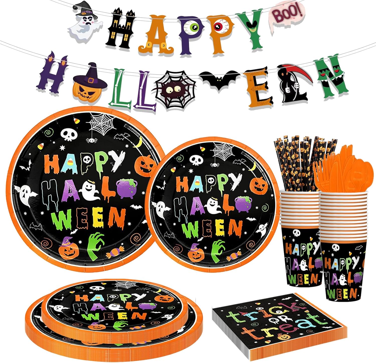 Halloween Party Supplies Available for 24 people
