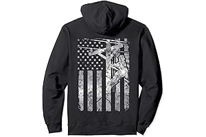 Distressed Patriotic Electric Cable Lineman American Flag Pullover Hoodie - A Tribute...
