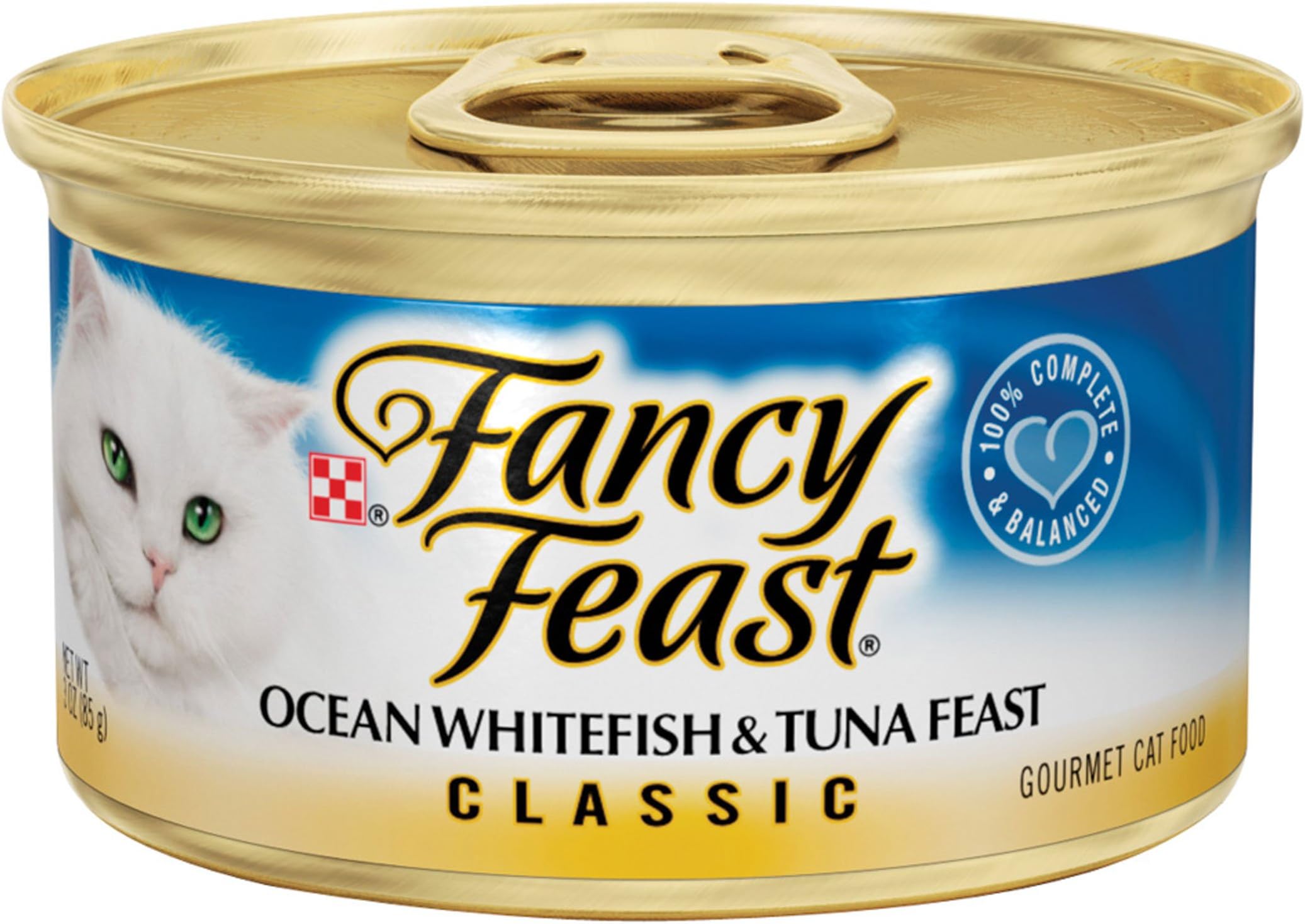 Classic Ocean Whitefish And Tuna Canned Cat Food, 3 oz, Case of 24