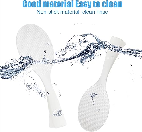 Miniatura 4 de cuchara de arroz de pie, olla de arroz casera paleta de arroz antiadherente, por lo que puede usar la práctica. esta espátula de arroz es