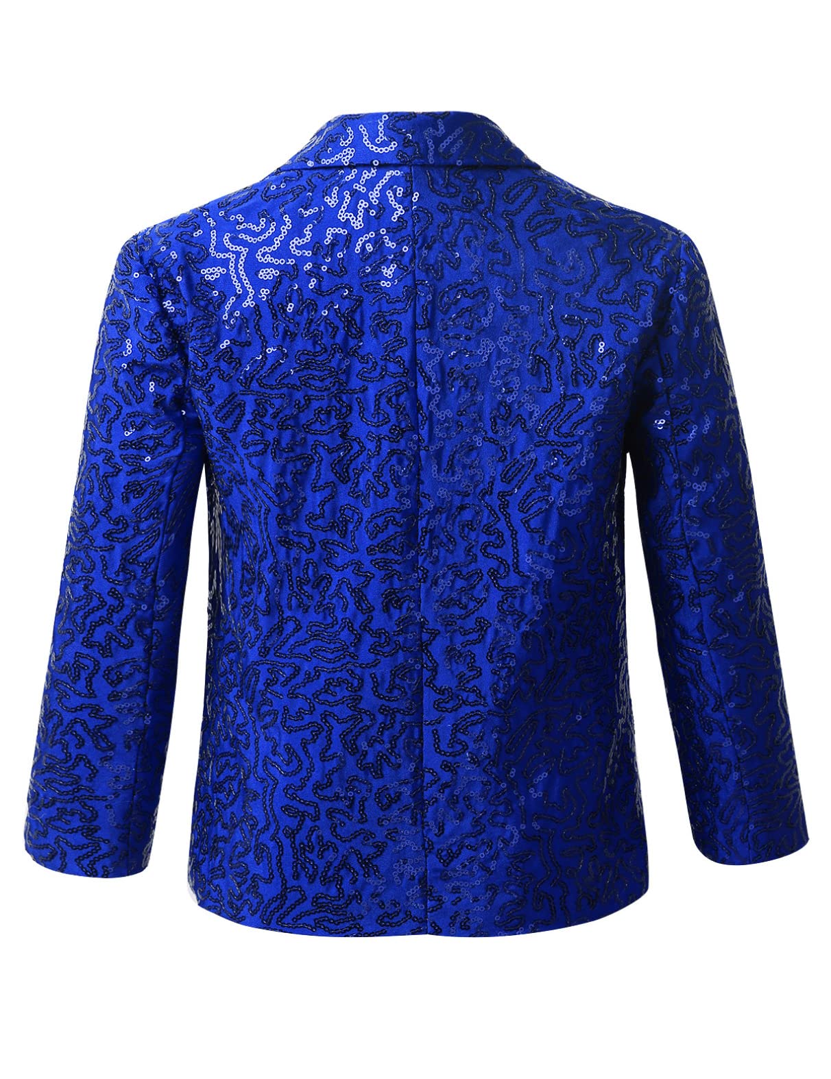 iiniim Enfant Garçon Blazer à Paillettes Brillant Vestes Costume Soirée Mariage Cérémonie Gentleman Blouson Jacket De Fête Performance 5-16 Ans