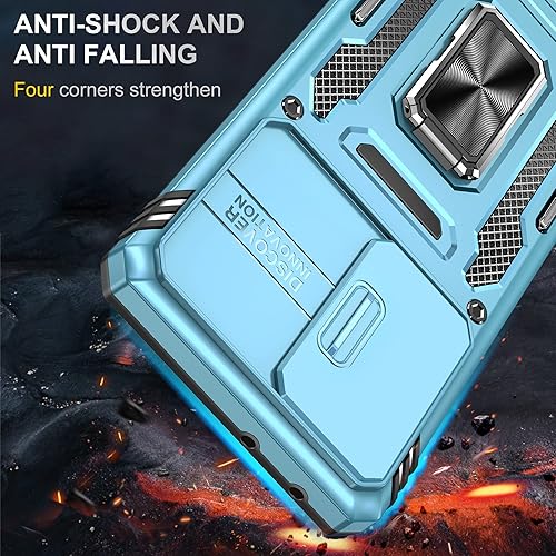 Miniatura 2 de Funda para Galaxy S21 Ultra, funda protectora de lente deslizante a prueba de golpes, resistente a los impactos, con función atril para Samsung