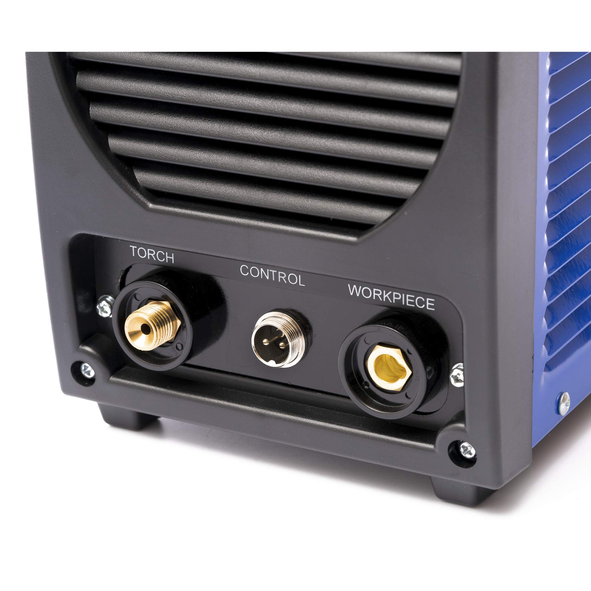 IPOTOOLS Coupe-plasma CUT-50M - 50 A jusqu'à 14 mm - Capacité de coupe 60% ED - Poste à souder inverter - Avec allumage HF - Bleu - 230 V
