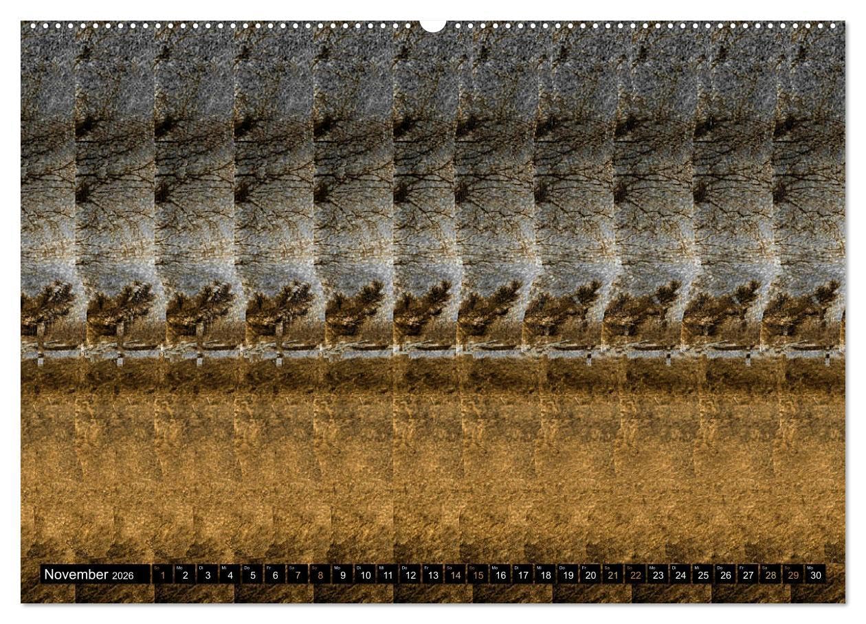 Magische Bilder - 3D Stereogramme (hochwertiger Premium Wandkalender 2026 DIN A2 quer), Kunstdruck in Hochglanz: Fantastische dreidimensionale Raumbilder (CALVENDO Spass)