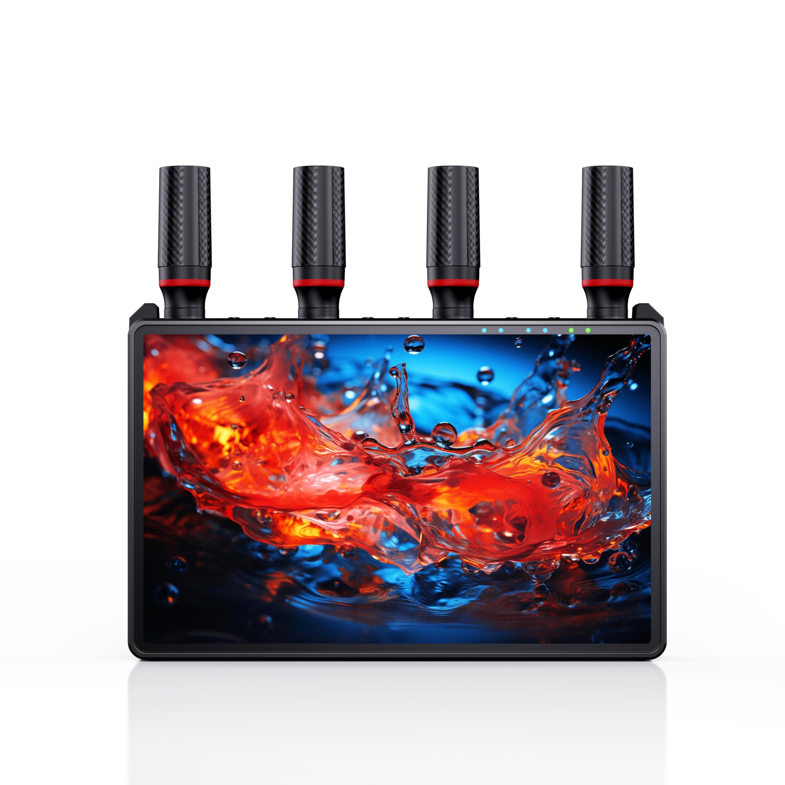 Bezprzewodowy odbiornik HDMI z monitorem HD 7", bezprzewodowy system transmisji wideo VCOLink - Przenośne odbiorniki HDMI 2,4G/5G 1080p do strumieniowego przesyłania dźwięku wideo z TV Box/PC