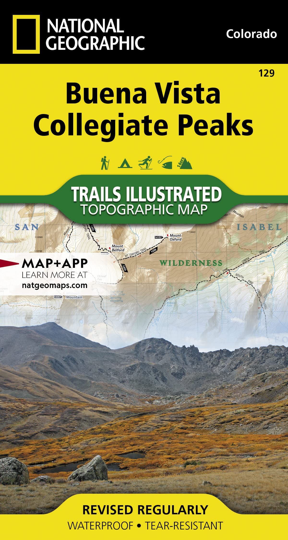 Buena Vista, Collegiate Peaks Map